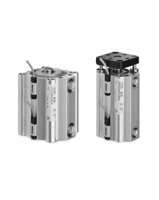 Пневмоцилиндры Camozzi QP-QPR. Короткоходовые