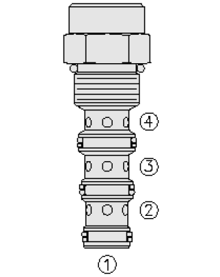 Пневматический распределитель HydraForce BV10-40