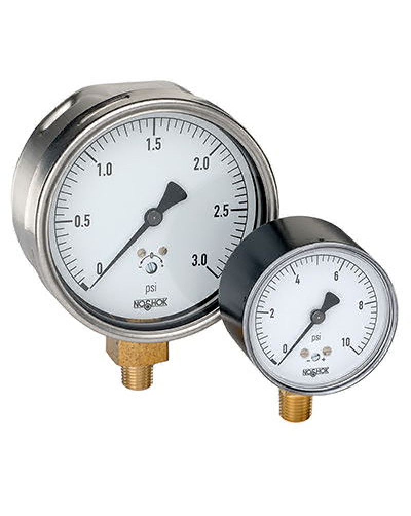 Мембранный сухой манометр низкого давления  200