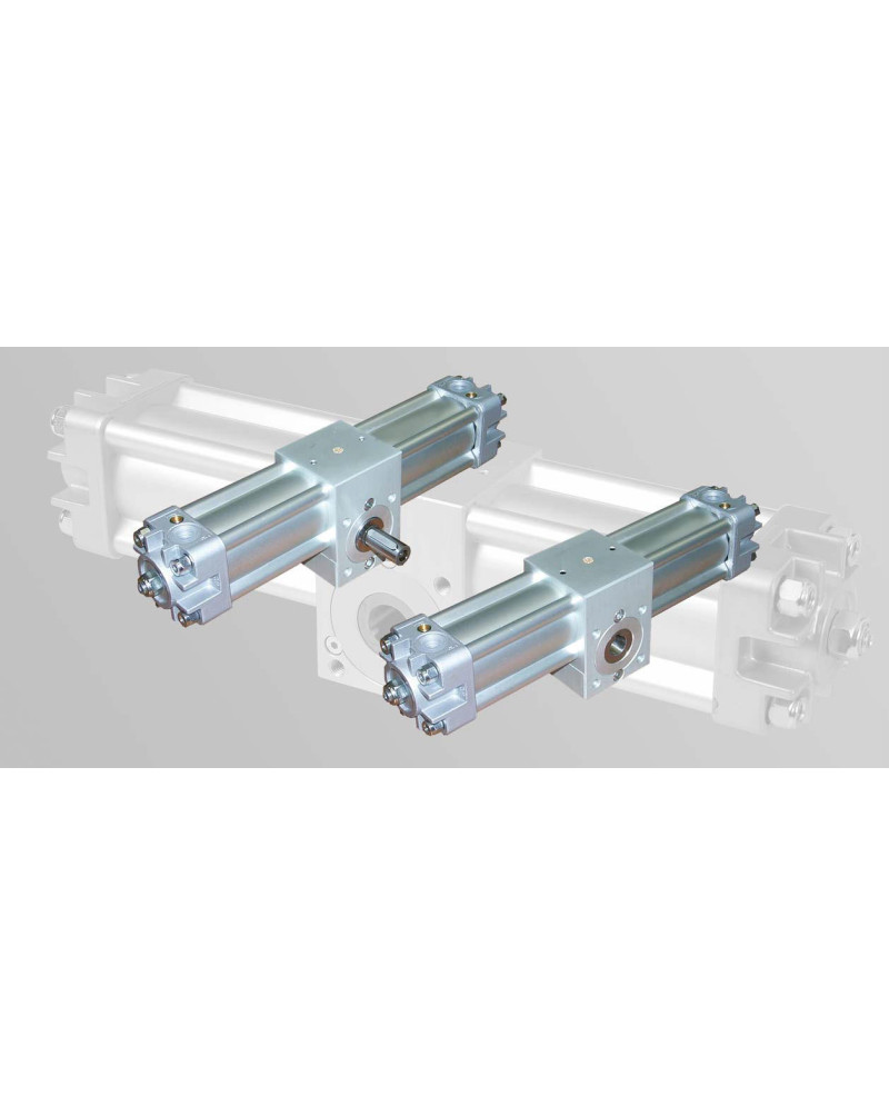 Пневматический цилиндр MecFluid серия UNITA’ ROTANTI