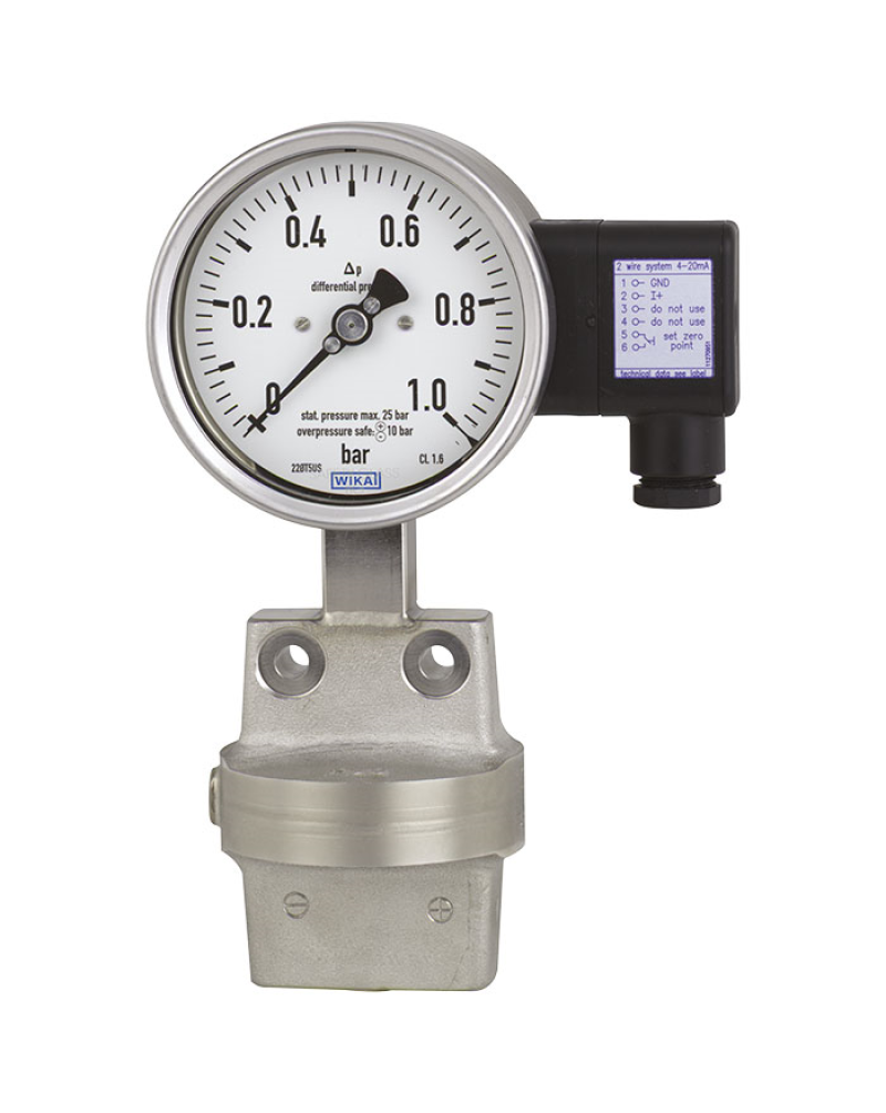 Дифференциальный манометр Wika, серия DPGT43.100, DPGT43.160