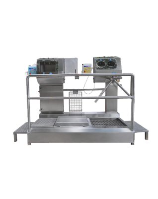 Санпропускник односторонний с раковиной