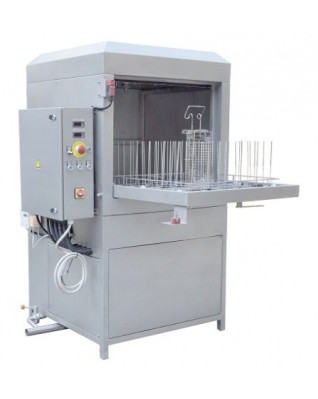 Камерная машина для мойки корзин с ножами
