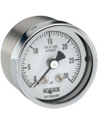 Сухой и заполненный жидкостью манометр 400/500