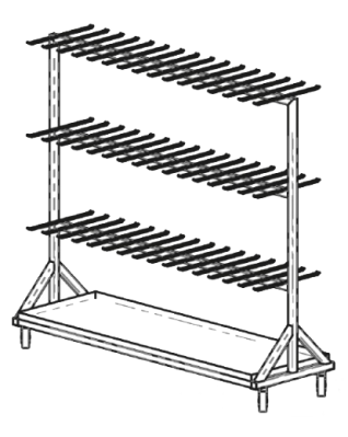 Тележка для перевозки, охлаждения и хранения потрошенной птицы